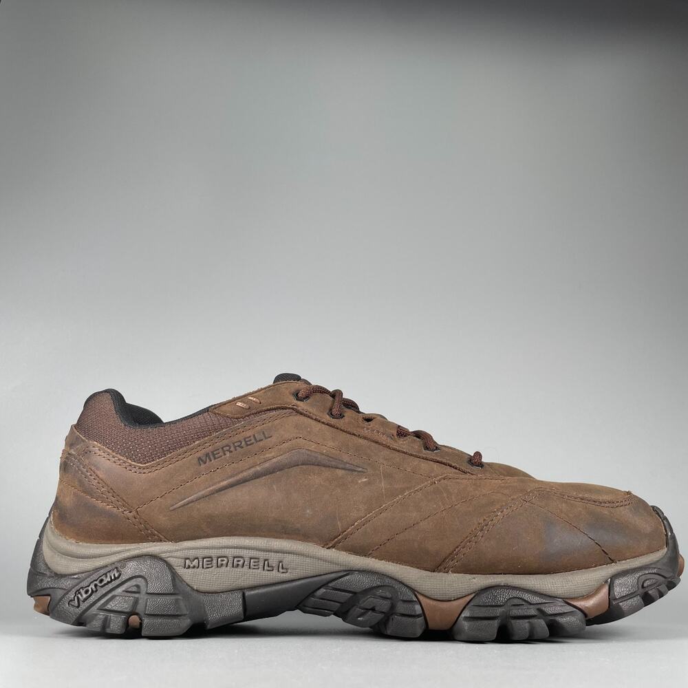 Merrell Moab Adventure Men 11.5W Brown Leather Hiking Shoe Outdoor Trail Sneaker - Picture 6 of 9